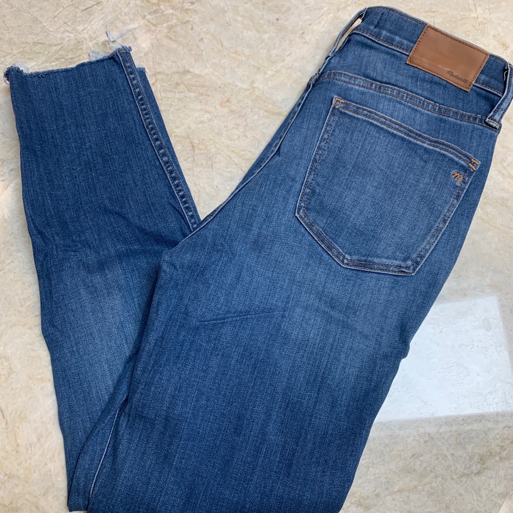 Madewell Button-Up High Rise Cropped Denim size 27